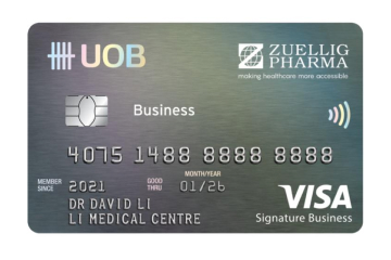 UOB Zuellig Signature Business Card