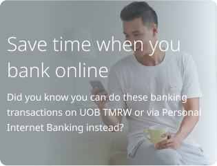 Save time when you bank online