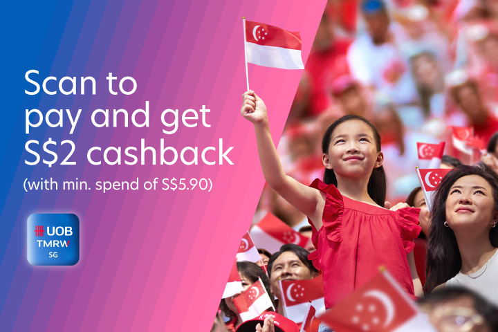 Get S$2 cashback with UOB TMRW